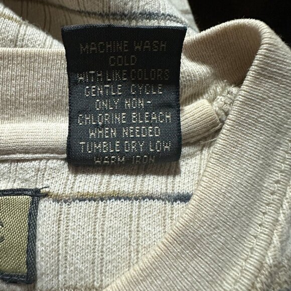 Naturalife Men's Long Sleeve Striped Pullover Crew Neck Sweater Size M - Picture 7 of 8